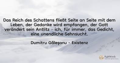 Das Reich des Schattens fließt Seite an Seite mit dem...