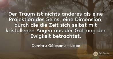 Der Traum ist nichts anderes als eine Projektion des...